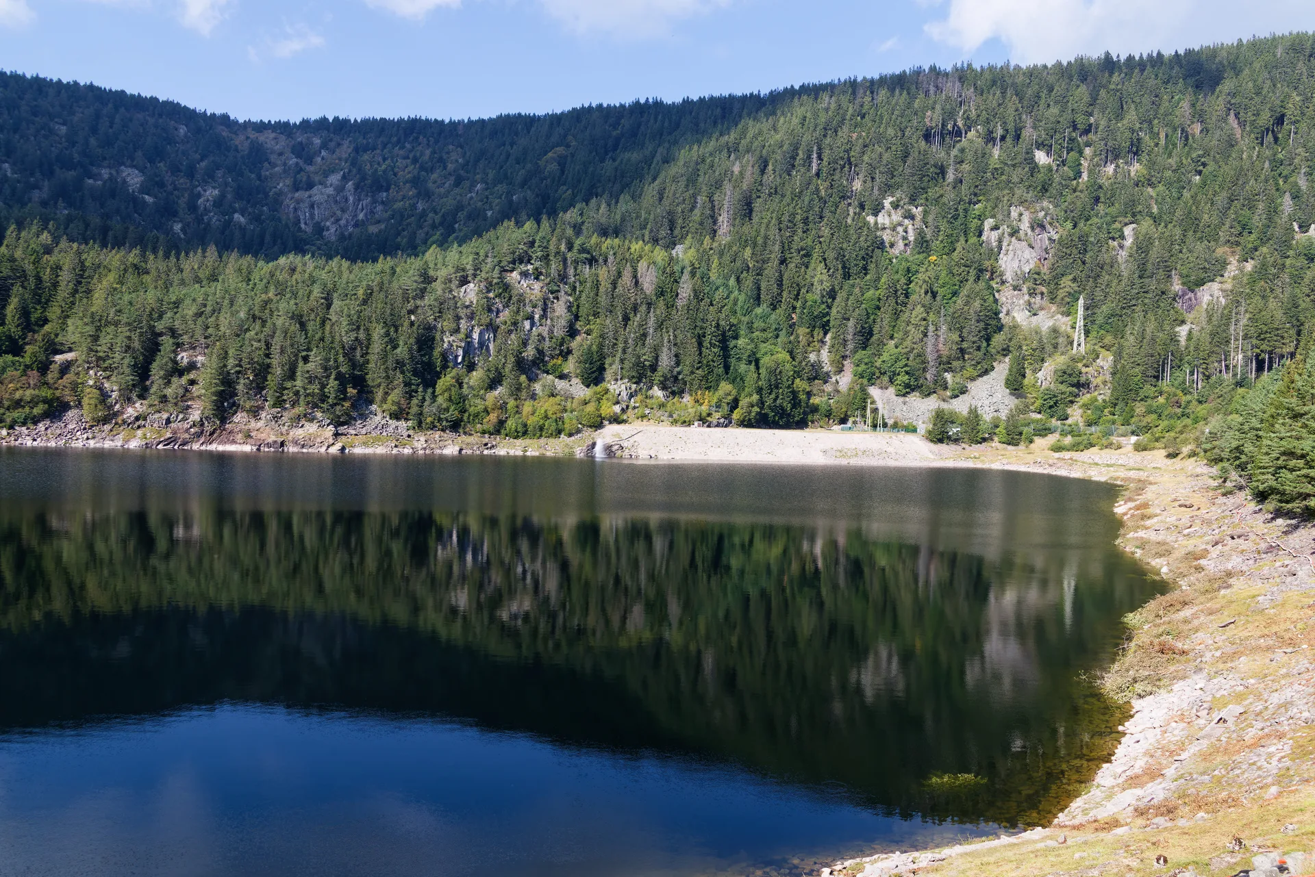 Lac Noir à Orbey — Sur le lac