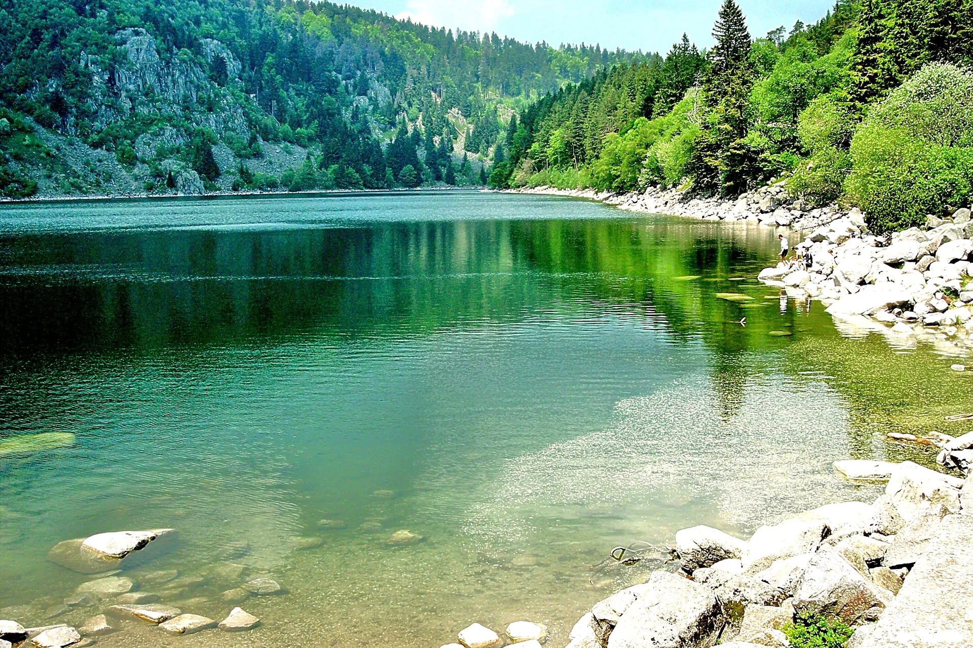Lac Noir à Orbey — À 1,4 km du lac