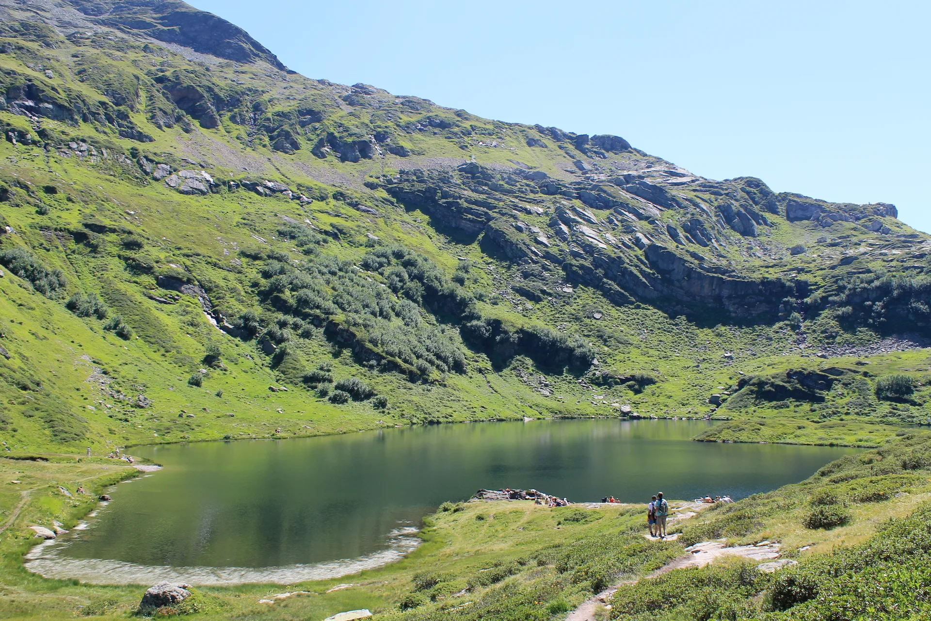 Lac Pormenaz à Passy — Sur le lac
