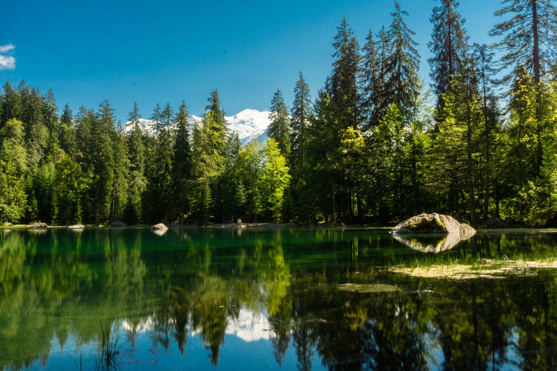 Lac Vert à Passy — Sur le lac