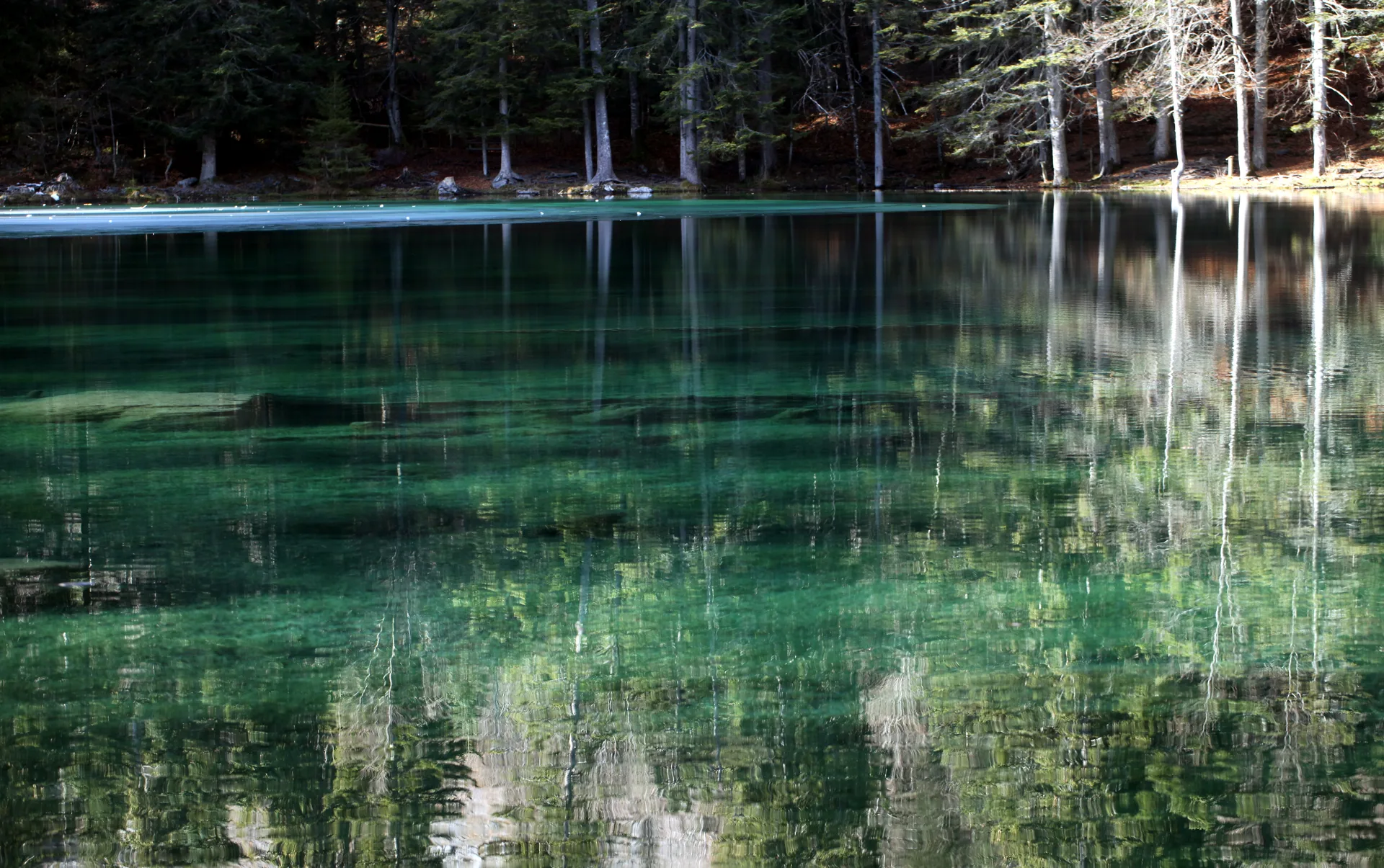 Lac Vert à Passy — Sur le lac