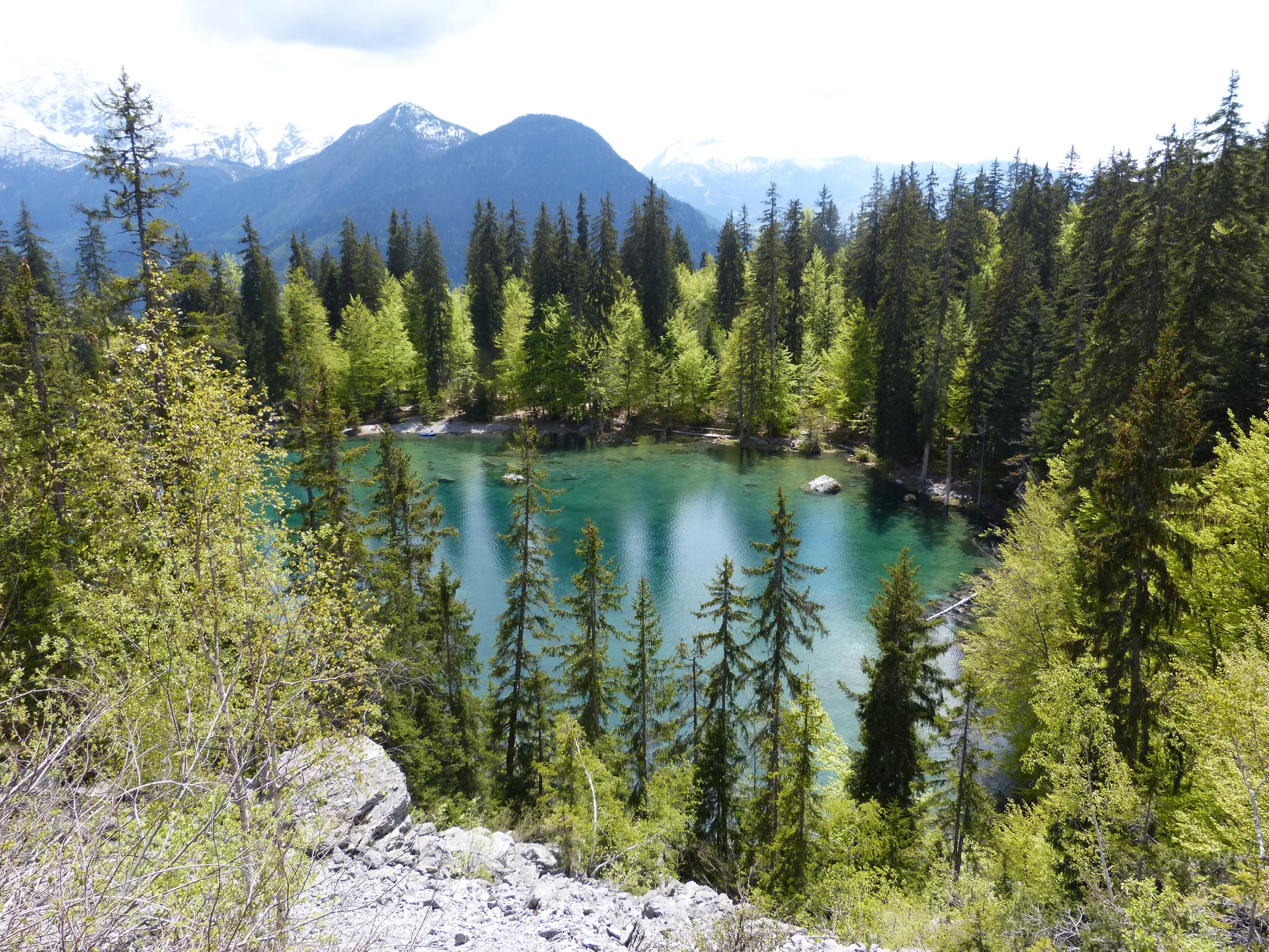 Lac Vert à Passy — Sur le lac