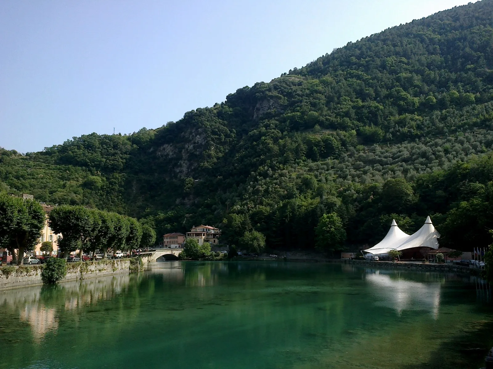 Le lac de Breil sur Roya à Breil-sur-Roya — Sur le lac