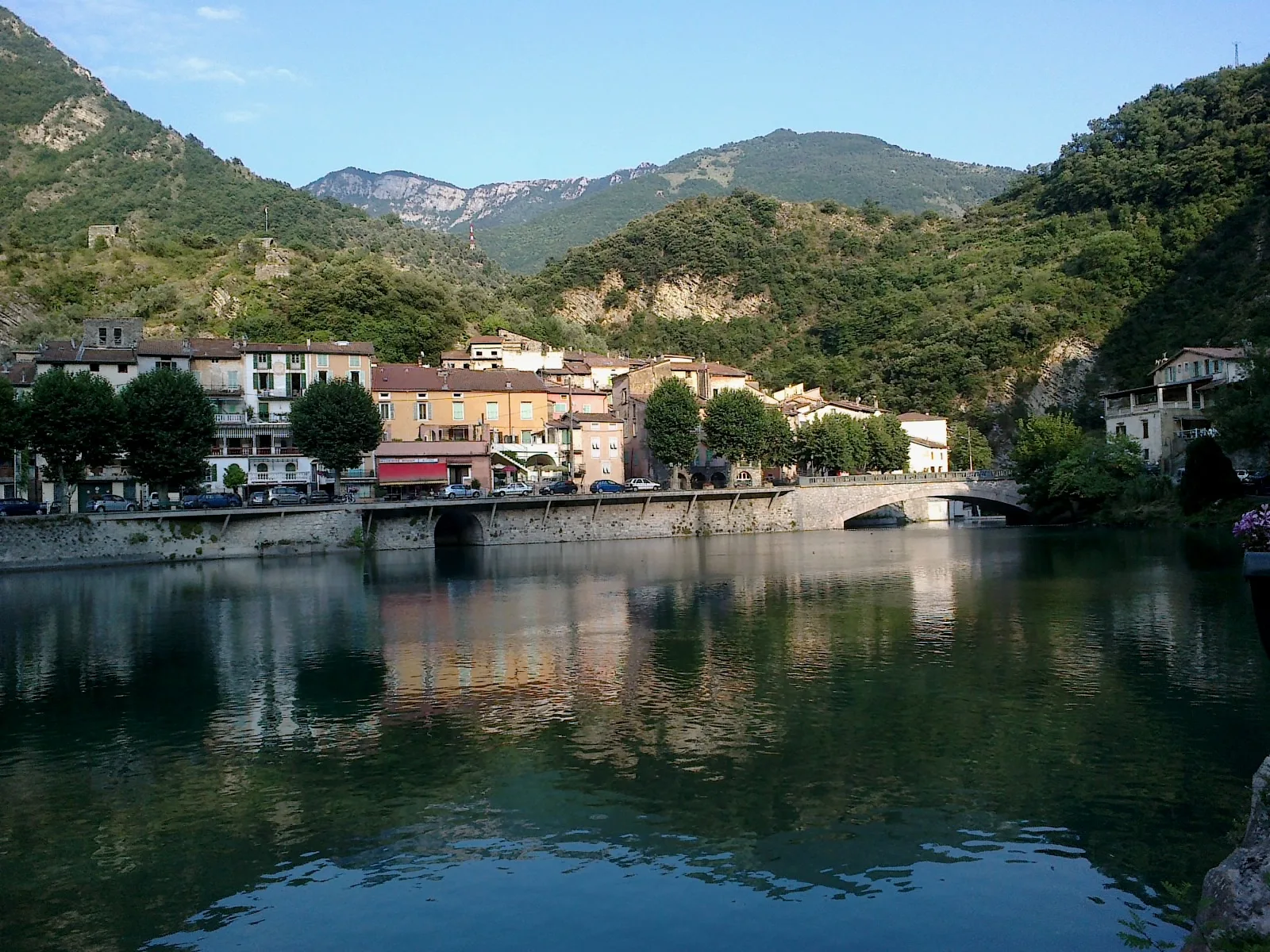 Le lac de Breil sur Roya à Breil-sur-Roya — Sur le lac
