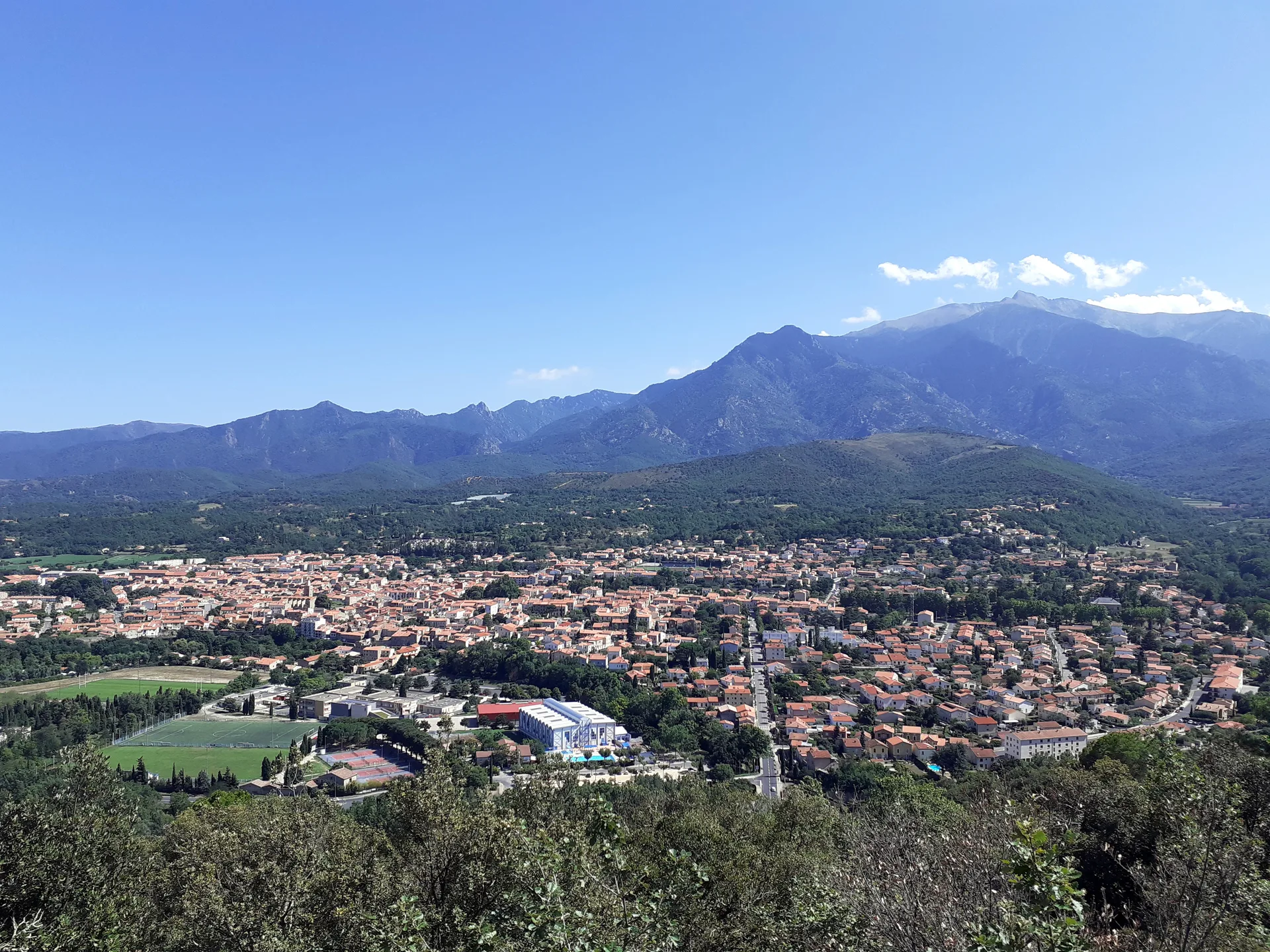 Plan d'eau de Prades à Prades — Sur le lac