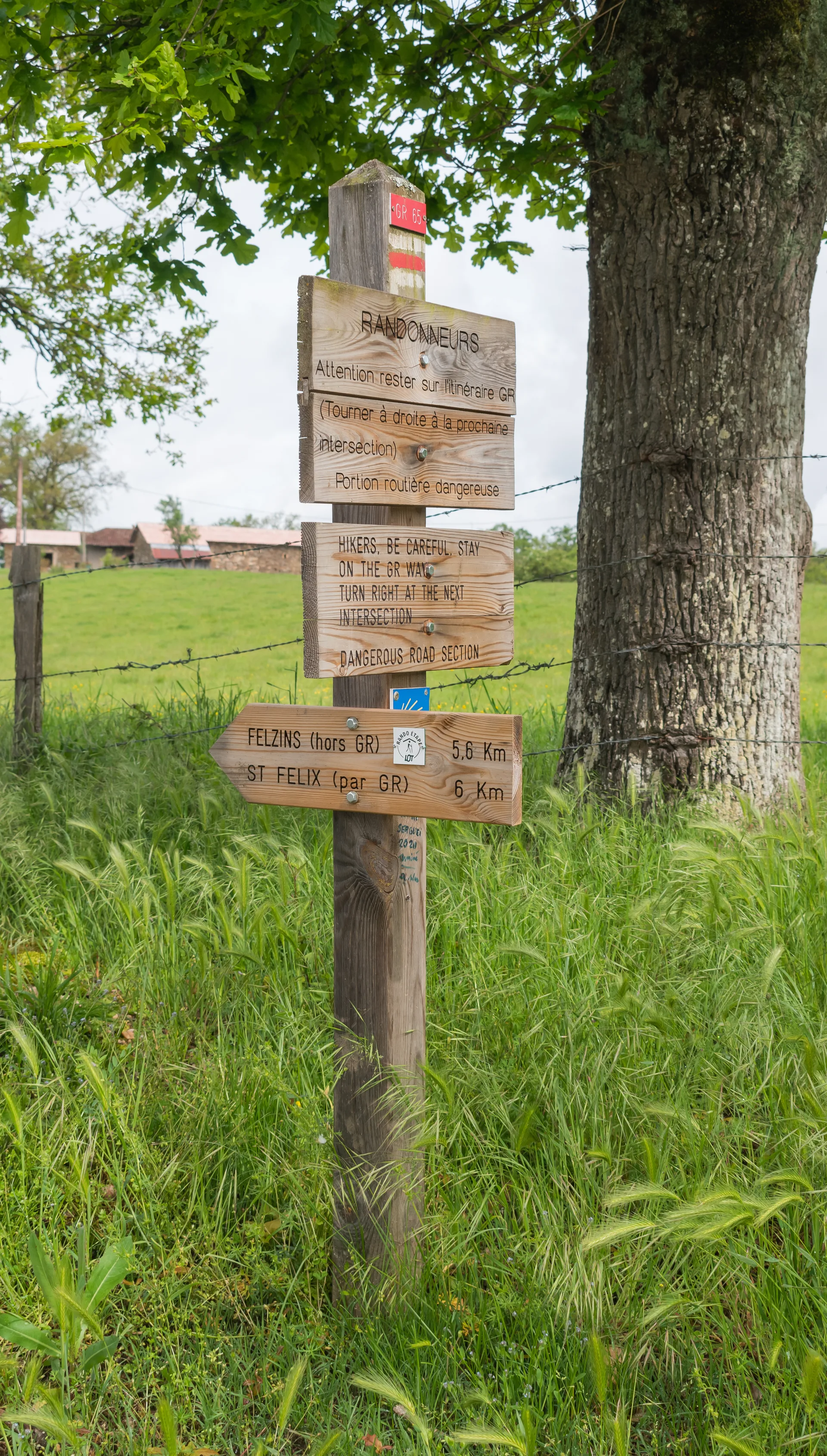 Plan deau de Bagnac à Felzins — À 2,7 km du lac
