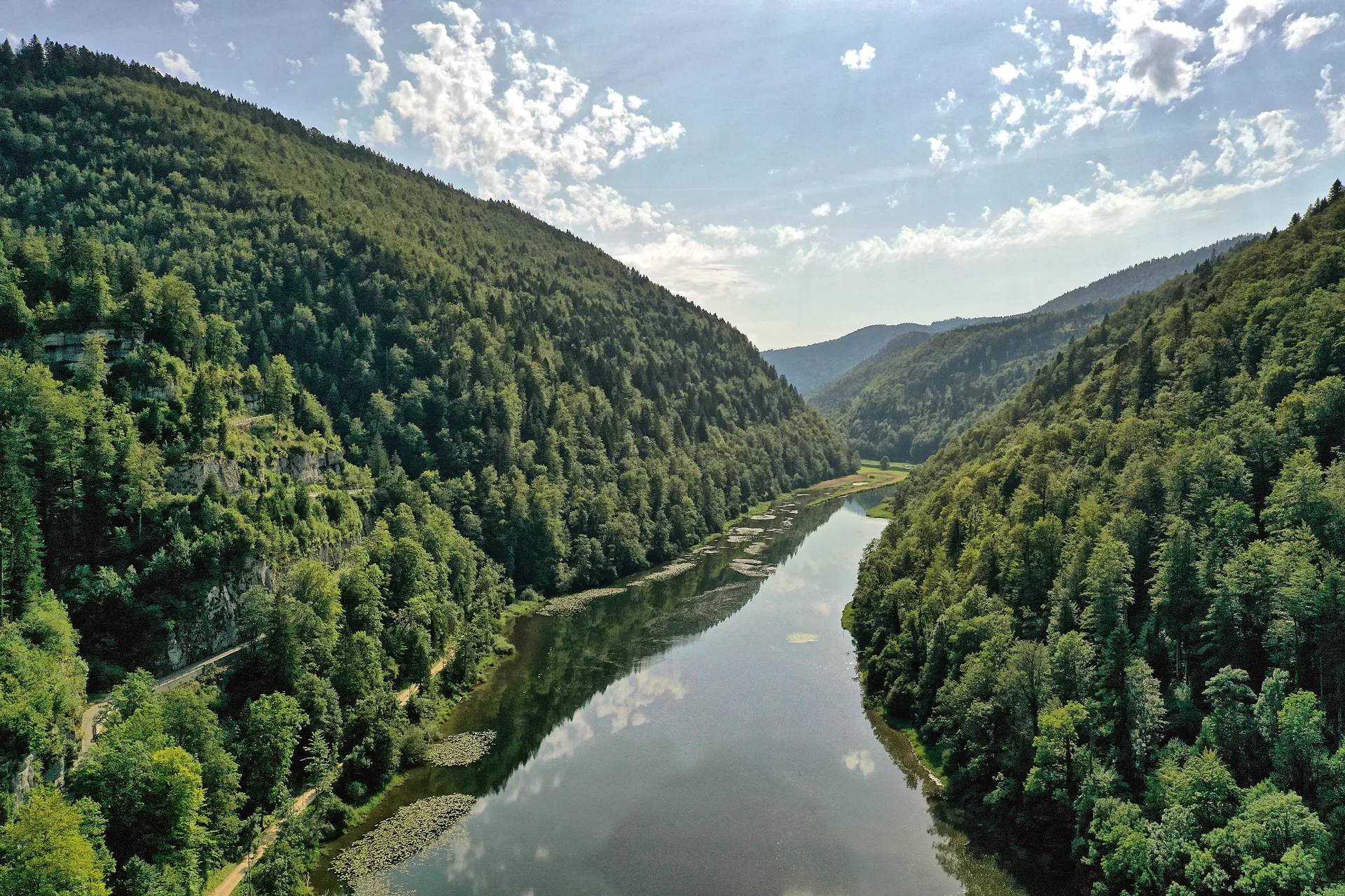 Retenue de La Goule à Charmauvillers — Sur le lac